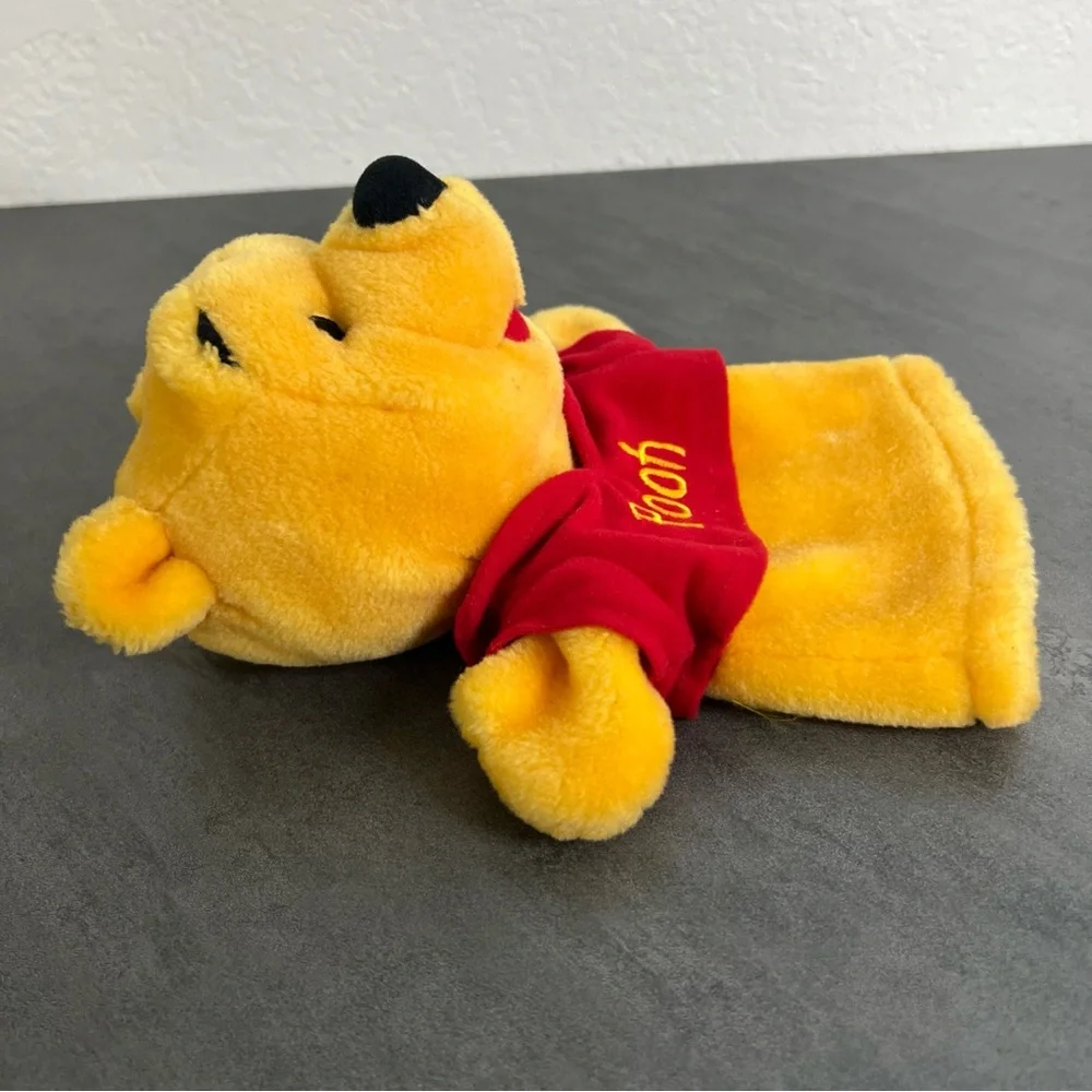 VTG Winnie the Pooh 9” Mattel‎ Arcotoys Plush Toy Hand Puppet